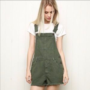 Brandy Melville olive overalls